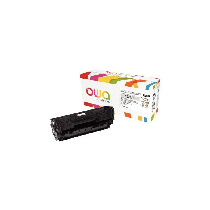 OWA cartouche laser noire remanufacturée compatible Canon EP703 et HP 12A(Q2612A) 12A / 703 K11997OW OWA ARMO(...)