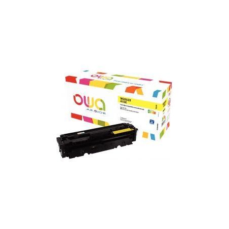 Achetez OWA cartouche laser jaune haute capacité remanufacturée compatible HP 415X (W2032X) 415X K..