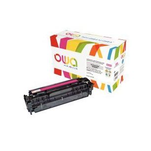 Achetez OWA cartouche laser magenta remanufacturée compatible Canon 718 et HP 304A (CC533A) 304A / ..