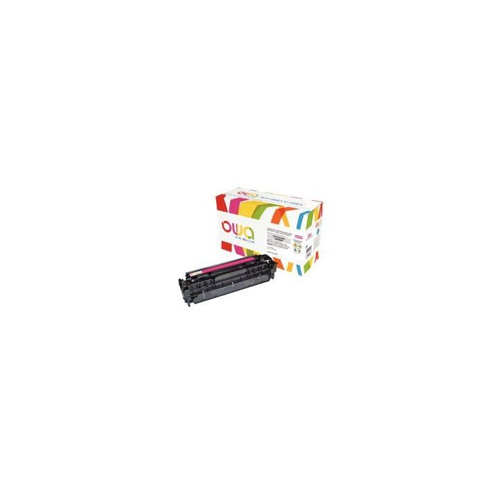 OWA cartouche laser magenta remanufacturée compatible Canon 718 et HP 304A (CC533A) 304A / 718 K15134OW OWA A(...)