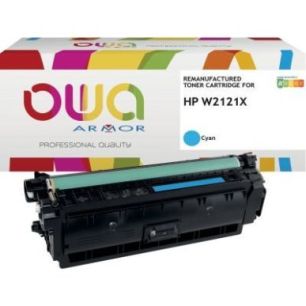 Achetez OWA toner laser remanufacturé cyan haute capacité compatible HP 212X (W2121X) 212X K18948O..