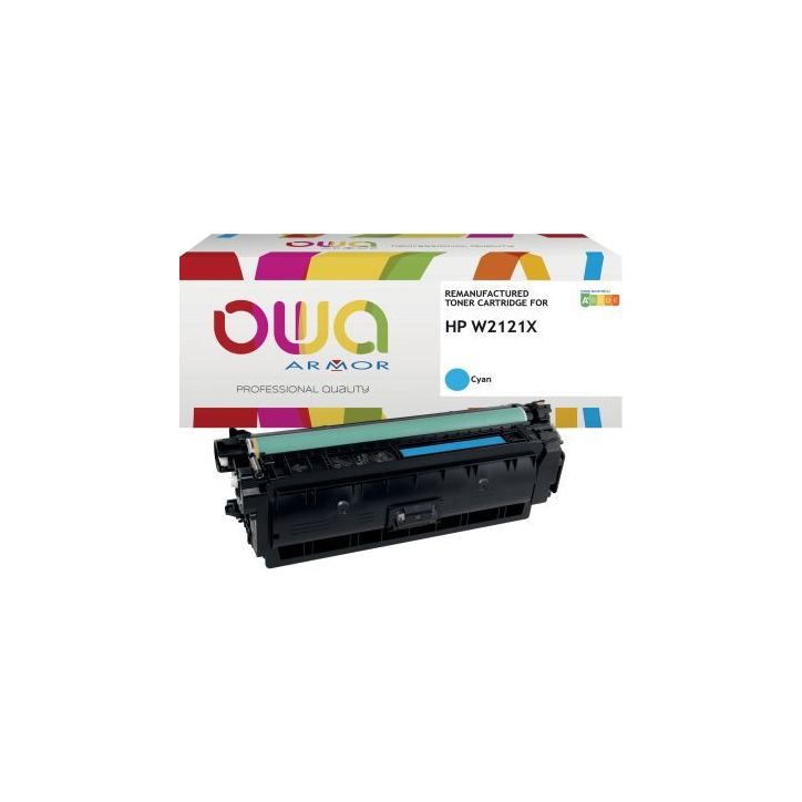 OWA toner laser remanufacturé cyan haute capacité compatible HP 212X (W2121X) 212X K18948OW OWA ARMOR