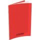 Piqûre 60 pages 24x32 cm seyès 90g couverture en polypropylène rouge 400173537 HAMELIN