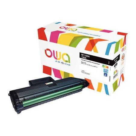 Achetez Cartouche laser compatible à la marque HP W1106A noir K18882OW OWA ARMOR pas cher sur Ma Re..