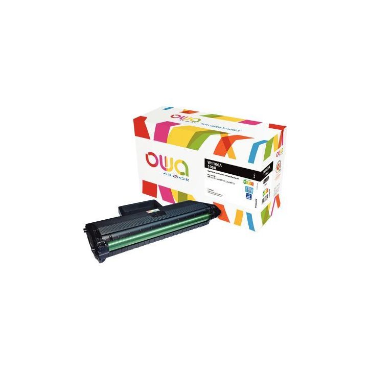 Cartouche laser compatible à la marque HP W1106A noir K18882OW OWA ARMOR