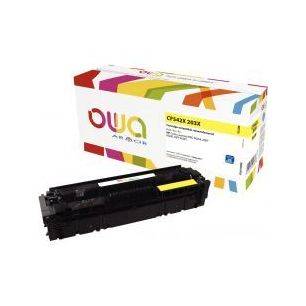 Achetez OWA cartouche laser jaune haute capacité remanufacturée compatible HP 203X (CF542X) 203X K..