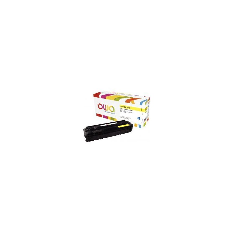 Achetez OWA cartouche laser jaune haute capacité remanufacturée compatible HP 203X (CF542X) 203X K.. Achetez OWA cartouche laser jaune haute capacité remanufacturée compatible HP 203X (CF542X) 203X K..