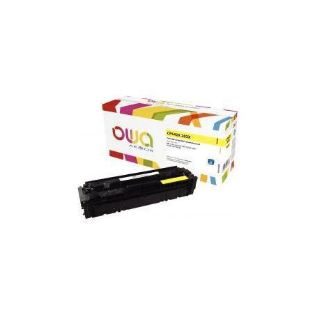 Achetez OWA cartouche laser jaune haute capacité remanufacturée compatible HP 203X (CF542X) 203X K..