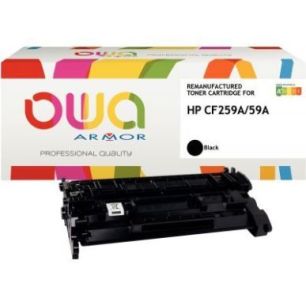Achetez OWA cartouche laser noire haute capacité remanufacturée compatible HP 59A (CF259A) 59A K18..