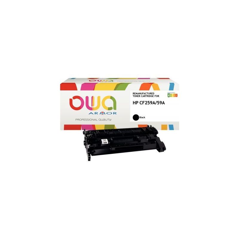 Achetez OWA cartouche laser noire haute capacité remanufacturée compatible HP 59A (CF259A) 59A K18.. Achetez OWA cartouche laser noire haute capacité remanufacturée compatible HP 59A (CF259A) 59A K18..