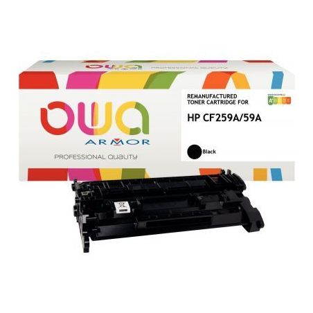Achetez OWA cartouche laser noire haute capacité remanufacturée compatible HP 59A (CF259A) 59A K18..