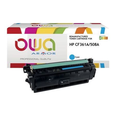 Achetez Toner laser compatible à la marque HP CF361A cyan K15857OW OWA ARMOR pas cher sur Ma Rentrî.