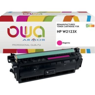 Achetez OWA toner laser remanufacturé magenta haute capacité compatible HP 212X (W2123X) 212X K189..