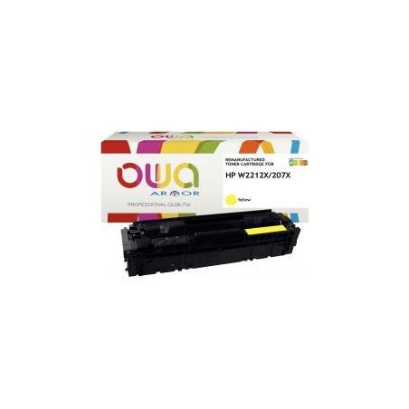Achetez OWA cartouche laser jaune Haute capacité remanufacturée compatible HP 207X (W2212X) 207X K..