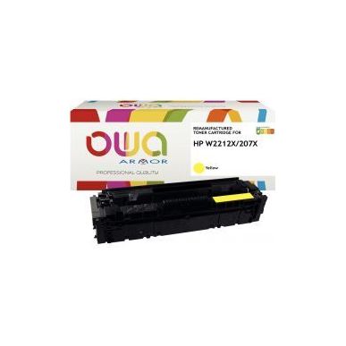 Achetez OWA cartouche laser jaune Haute capacité remanufacturée compatible HP 207X (W2212X) 207X K..
