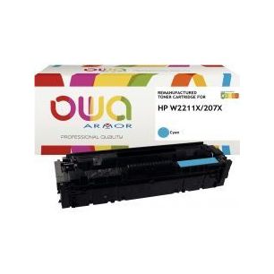 Achetez OWA cartouche laser cyan Haute capacité remanufacturée compatible HP 207X (W2211X) 207X K1..