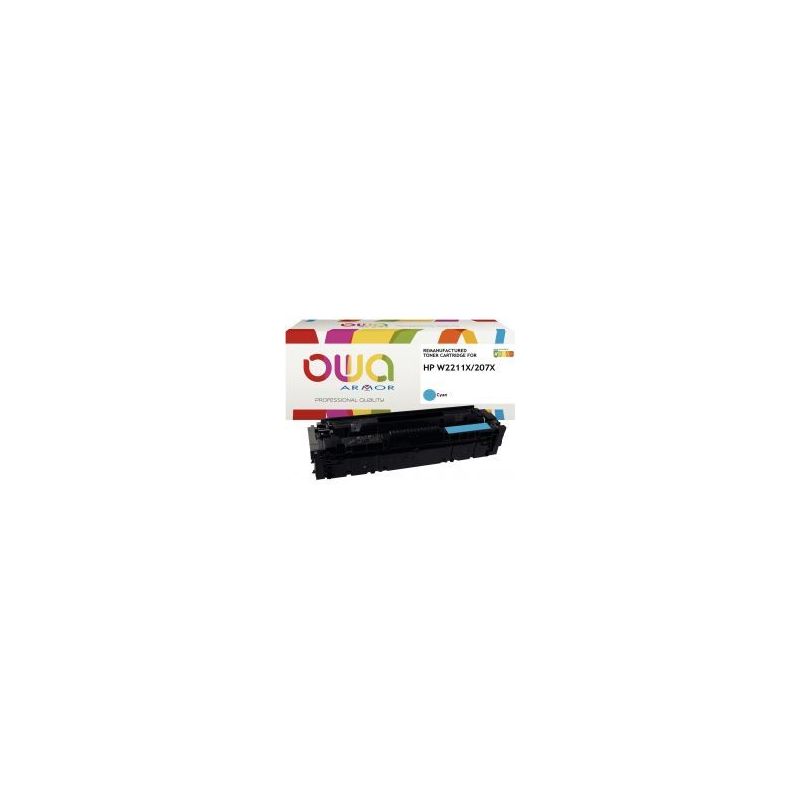 Achetez OWA cartouche laser cyan Haute capacité remanufacturée compatible HP 207X (W2211X) 207X K1.. Achetez OWA cartouche laser cyan Haute capacité remanufacturée compatible HP 207X (W2211X) 207X K1..