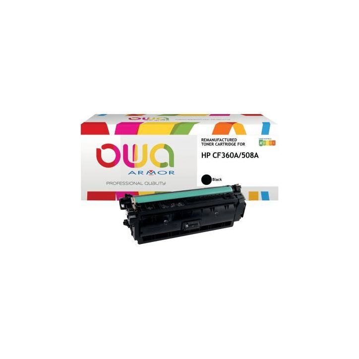 Toner laser compatible à la marque HP CF360A noir K15856OW OWA ARMOR