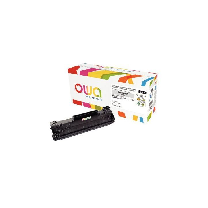 Cartouche laser compatible à la marque HP CB436A noir K12389OW OWA ARMOR