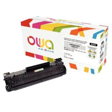 Achetez Cartouche laser compatible à la marque HP CB436A noir K12389OW OWA ARMOR pas cher sur Ma Re..