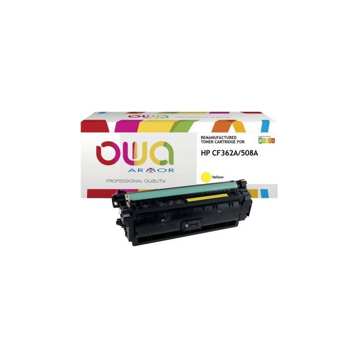 Toner laser compatible à la marque HP CF362A  jaune K15859OW OWA ARMOR