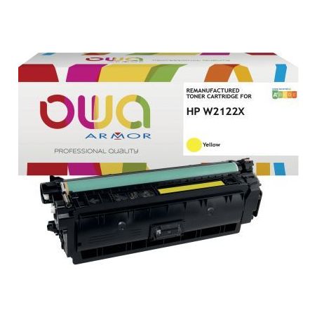 Achetez OWA toner laser remanufacturé jaune haute capacité compatible HP 212X (W2122X) 212X K18950..