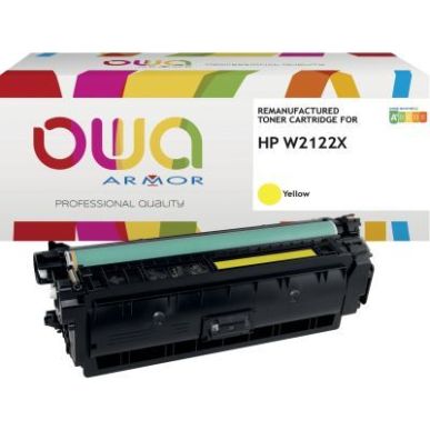 Achetez OWA toner laser remanufacturé jaune haute capacité compatible HP 212X (W2122X) 212X K18950..