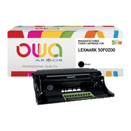 Achetez OWA tambour laser remanufacturé compatible Lexmark 50F0Z00 500Z K15755OW OWA ARMOR pas cher..