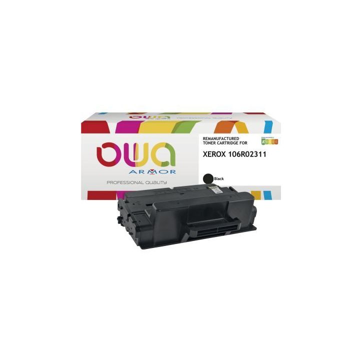 Toner compatible à la marque Xerox 106R02311 noir K16036OW OWA ARMOR