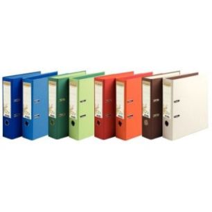 Carton de 10 classeurs à  levier FOREVER, dos de 80mm, 8 couleurs assorties 53980E EXACOMPTA