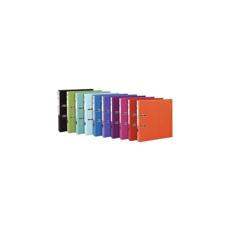 Achetez Carton de 10 classeurs à  levier en plastique PREM'TOUCH format A4 maxi dos 5 cm couleurs ..