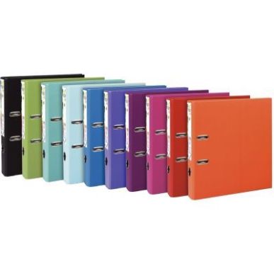 Achetez Carton de 10 classeurs à  levier en plastique PREM'TOUCH format A4 maxi dos 5 cm couleurs ..
