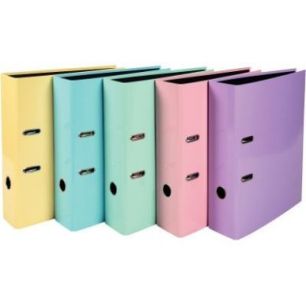 Classeur à  levier AQUAREL dos 8 cm, coloris assortis 53560E EXACOMPTA
