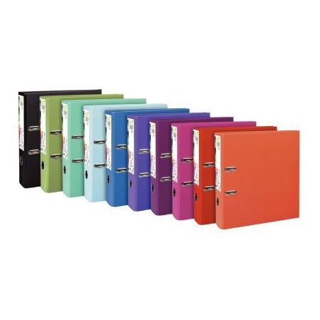 Achetez Carton de 10 classeurs à levier en plastique PREM'TOUCH format A4 maxi dos 8 cm couleurs ..