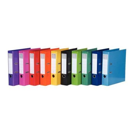 Achetez Lot de 10 classeurs à levier IDERAMA dos 7 cm, pour format A4, coloris assortis 53629E IDER..