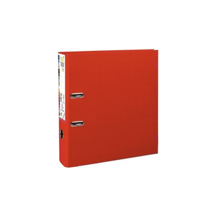 EXACOMPTA Classeur à  levier en polypro PREMTOUCH dos de 8cm, coloris Rouge