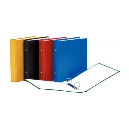 Achetez Classeur 2 anneaux ronds diamètre 30 mm, format 17x22 cm, couverture en carton recouvert de..