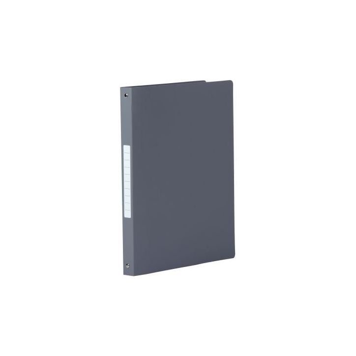 Classeur en polypropylène souple 5/10ème, 4 anneaux ronds diamètre 16 mm, pour format A4, gris 1400904 GRIS