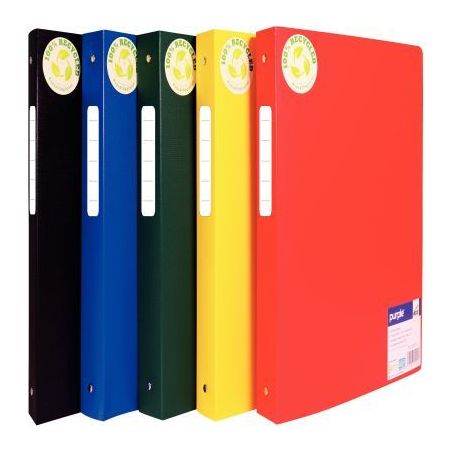 Achetez Classeur 4 anneaux ECOGREEN en polypropylène recyclé, dos 2 cm, format A4, coloris assorti..
