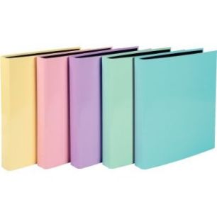Achetez Classeur 4 anneaux, dos 4 cm, en carte rigide pelliculée AQUAREL, coloris assortis 51560E E..