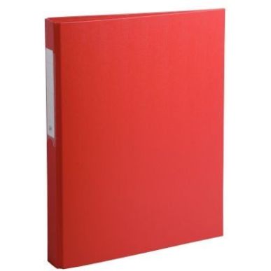 Achetez Classeur rembordé en polypropylène 4 anneaux ronds diamètre 25 mm coloris rouge 51385E EX..