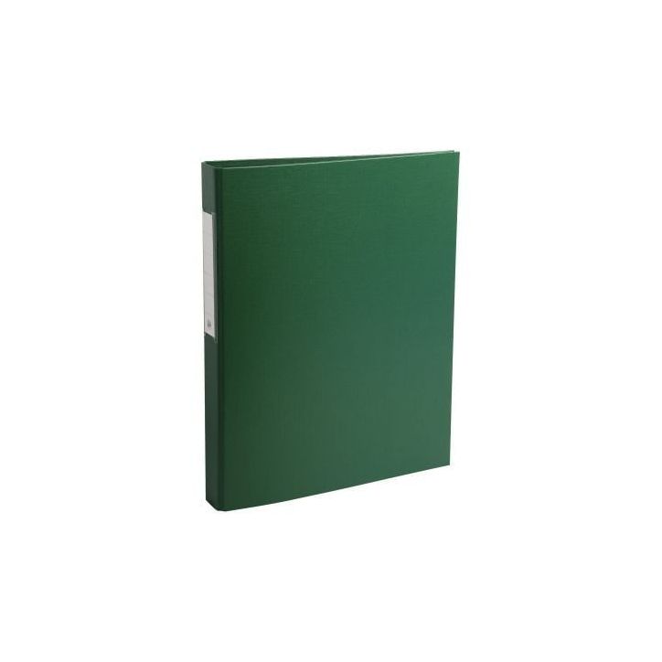 Classeur rembordé en polypropylène 4 anneaux ronds diamètre 25 mm coloris vert 51383E EXACOMPTA