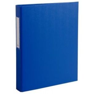Achetez Classeur rembordé en polypropylène 4 anneaux ronds diamètre 25 mm coloris bleu 51382E EXA..