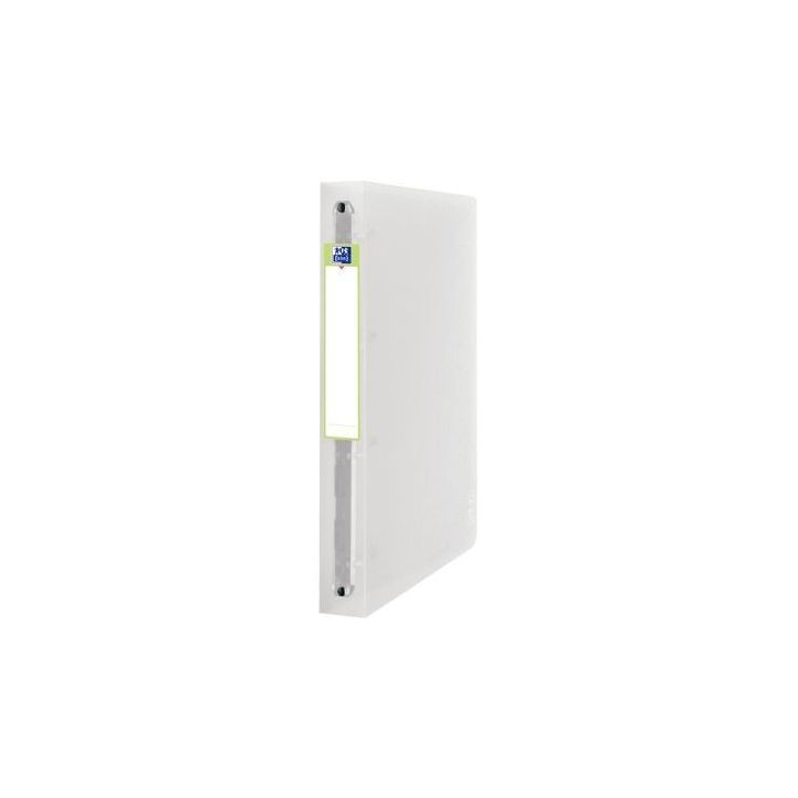 Classeur 4 anneaux OXFORD 2nd Life en polypropylène recyclé, dos 4 cm, format A4+, incolore 400059565 2DE LI(...)
