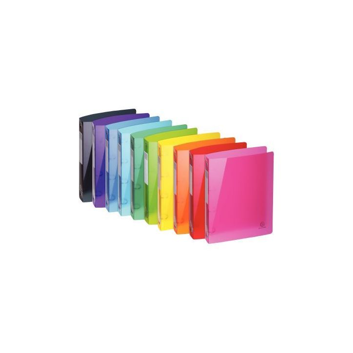 Lot de 10 classeurs en polypropylène IDERAMA, dos 4 cm, format A4+, coloris assortis 51770E IDERAMA EXACOMPTA