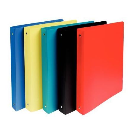 Achetez Carton de 20 classeurs en polypropylène semi-rigide, 4 anneaux ronds diamètre 30 mm, forma..