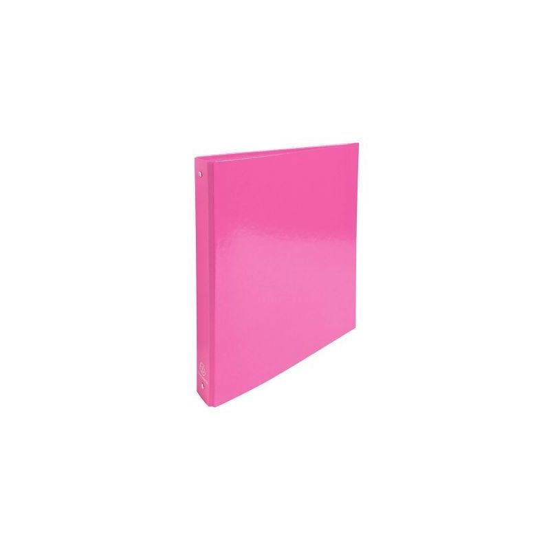 Achetez Classeur 4 anneaux en carte pelliculée IDERAMA, format A4, dos 4 cm, rose 519296E IDERAMA E..