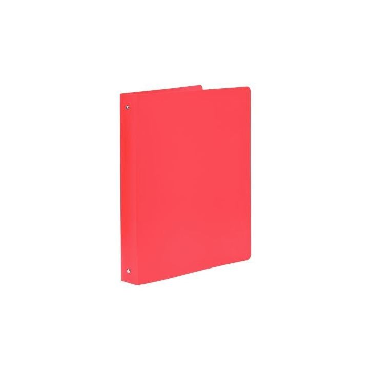 Classeur en polypropylène semi-rigide, 4 anneaux ronds, format A4+, rouge 512805E EXACOMPTA