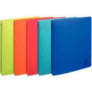Classeur LINICOLOR en polypropylène, format A4+, dos 4 cm, coloris assortis 51377E LINICOLOR EXACOMPTA Classeur LINICOLOR en polypropylène, format A4+, dos 4 cm, coloris assortis 51377E LINICOLOR EXACOMPTA