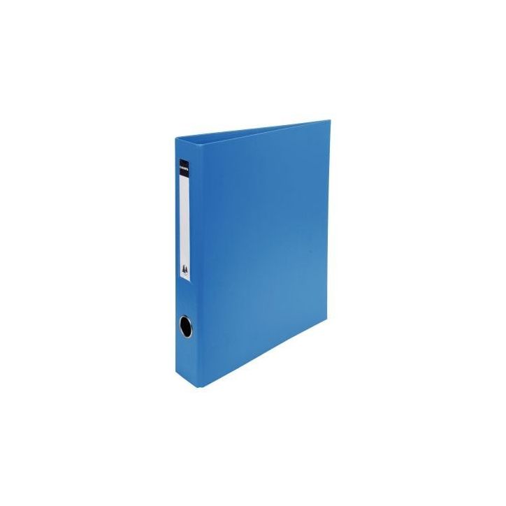 Classeur tout plastique 4 anneaux en D diamètre 50 mm dos 70 mm coloris bleu 51742E EXACOMPTA
